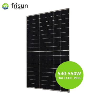 China 25A High Quality 540W 545W 550W 144 Cells Half Cut Monocrystalline Silicon Solar PV Modules for sale