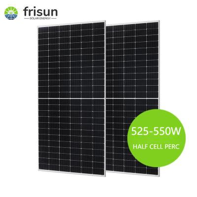 China Solar Power System Europe Stock 182mm Half Efficiency Half Cells 550W Solar Panels For Home Solar System for sale