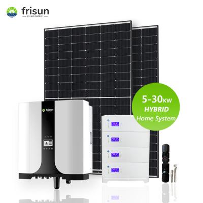 China Frisun 6kw 10kw 20kw 30kw solar home solar hybrid energy system PV power system for sale