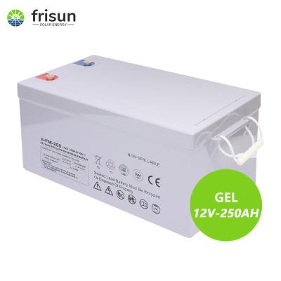 China Machine- Frisun 12V 250Ah High Quality Solar Battery GEL Battery For Solar System for sale