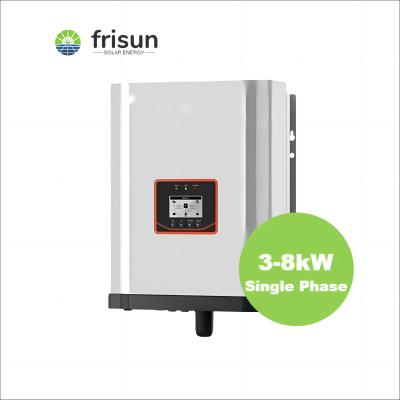 China Solar Power System Home Frisun Plant 3-8kW Single Phase Hybrid Solar Inverter With MPPT Charge Controller for sale