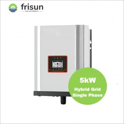 China Frisun 5KW 6KW 7KW 8KW 10KW Home Solar Power System Grid Hybrid On/Off Inverter Single Phase Solar Hybrid Inverter for sale