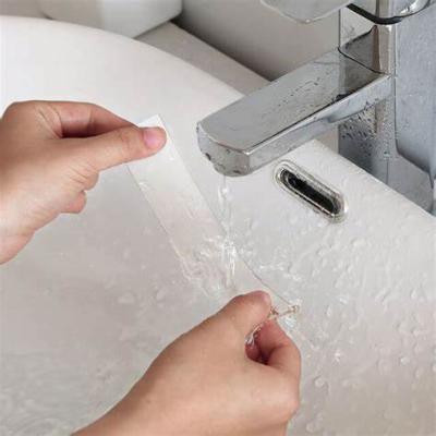 China Waterproof Multi Functional Double Sided Resistant Transparent Nano Silicon Gel Tape for sale