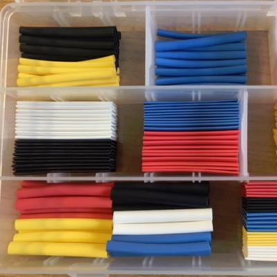 China High Voltage Black Decorative Fiber Optic Antiskid Pattern Heat Shrink Tube for sale