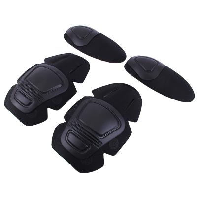 China Deluxe Black Color Frog Suit Plug In Tactical Knee And Elbow Pads for sale