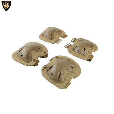 China Protect Knee and Elbow Pads Cheapest Army Combat Police Khaki Color Tactical Knee and Elbow Pads for sale