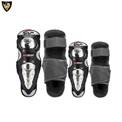 China Professional Customized 4pcs Stainless Steel Motorcycle Knee Pads for sale