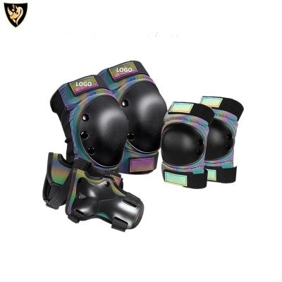 China Luxury 3in1Children Protective Sports Knee Wrist Elbow Pads Gear Safety Pads For Roller Skates Cycling Bike Riding Scooter for sale