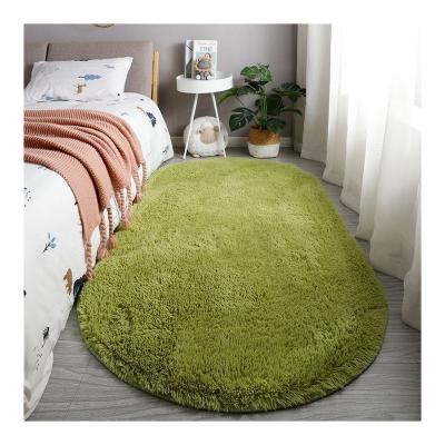 China Wholesale Price Washable Shaggy Carpet Soft Long Pile Heavy Duty Elliptical Custom Made Shaggy Carpet for sale