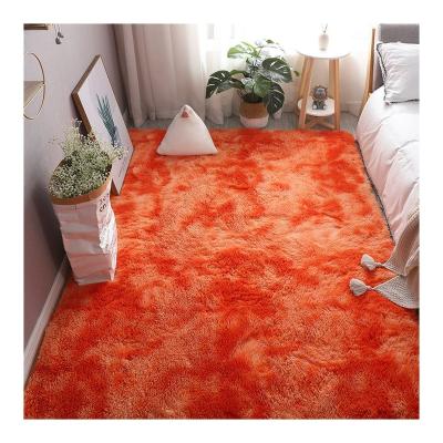 China Washable Eco Friendly Plush Bedroom Carpet Soft 100% Polyester Plush Carpets for sale