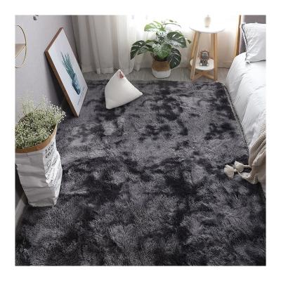 China New design wholesale price washable luxury living room upholster to dye knotting soft fluffy rugs for sale