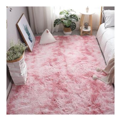 China 2022 Washable Comfortable Wholesale High Quality Home Fluffy Carpet Tie Dye Blankets for sale