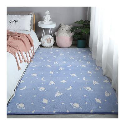 China Hot Selling High Quality Washable Mat Colorful Soft Fluffy Luminous Non-slip Carpets for sale