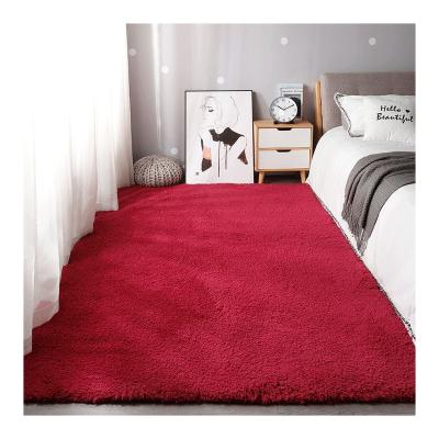 China Good Quality Competitive Price Washable Shaggy Floor Bedside Carpet Soft Fluffy Available In All Sizes for sale