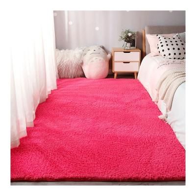 China High Grade Washable Modern Colorful Rugs Faux Lambswool Soft Rugs For Bedroom for sale