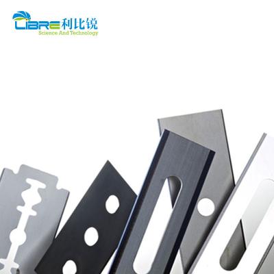 China Tungsten Carbide 0.12mm 3 Hole Razor Blades For Plastic Film zu verkaufen