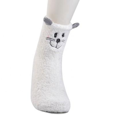 China Fashion Animal Coral Fleece Socks Breathable Women's Fleece Socks for sale