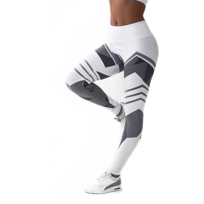 China Breathable High Waisted Leggings For Women Tummy Control Printed Pants For Cycling Yoga Running for sale