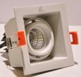 China Square Adjustable Beam Angle 7w COB Led Downlight Recessed 220V Led Grille Lamp for sale