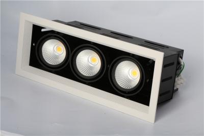 China Impermeabilice 3 lámparas principales IP20 6000K, marco negro del pote de la haba de 21W LED en venta