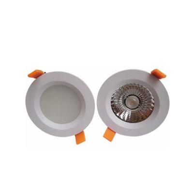 China 5W High Efficiency Recessed Dimmable LED Downlight COB Waterproof White Housing for sale