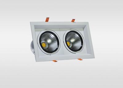 China Square Single Head 12W Led Grille Spotlights , Warm White 2800K - 3200K for sale