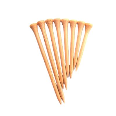 China For Golf Sport Custom Logo 70mm Length Wooden Bamboo Golf Tee for sale