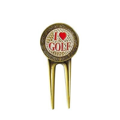 China Wholesale New Golf Event Metal Golf Digging Repair Tool, A Class Custom Logo Golf Accessory for sale