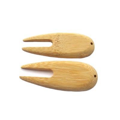 China Custom Made Environmental Friendly Bamboo Golf Event Golf Digging Repair Tool for sale