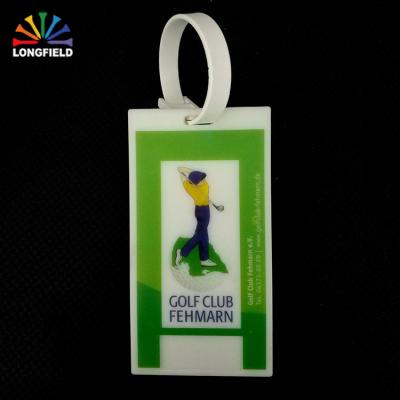 China Plastic Plastic Golf Bag Name Tag With Magnets for sale