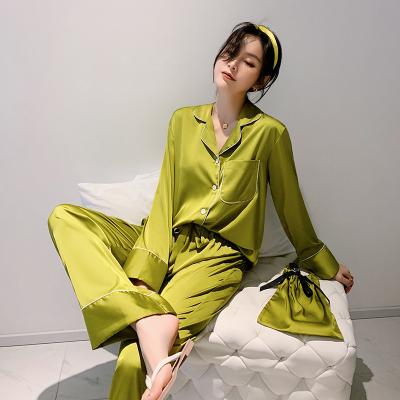 China 2022 fashion satin nightgowns sleepwear QUICK DRY wholesale pajamas for sale