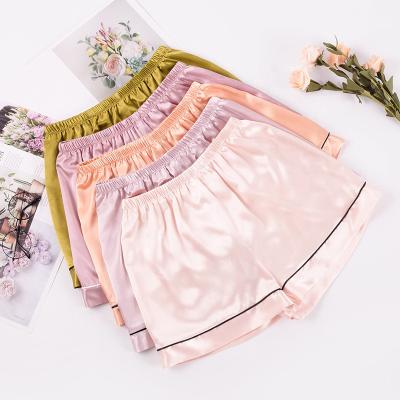 China Custom Wholesale Custom Short Satin Loose Women's Sleepwear Shorts QUICK DRY for sale