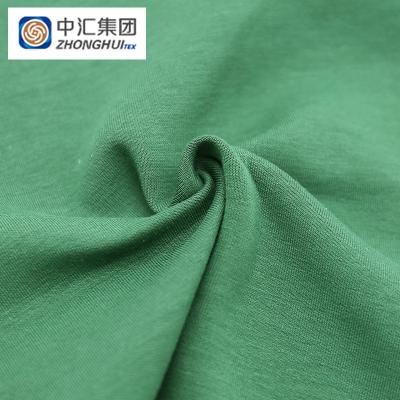 China Organic Cotton Polyester Stretch 280gsm Bead Interlock Knitted Fabric For Dress Garment T-shirt for sale