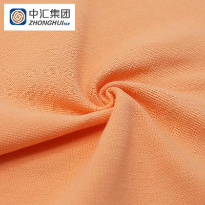 China Wholesale Super Soft Organic And Comfortable Cotton Polyester CVC Pearl 280gsm Interlock Fabric for sale