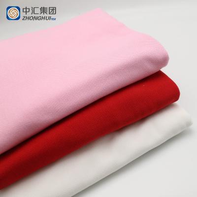 China Sueded 65%Polyester 35%Cotton Polo Pique Knit Fabric For Quick Dry T-Shirt for sale