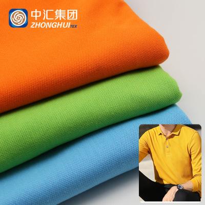 China Brushed Sueded 65%Polyester 35%Cotton Bird's Eye Polo Single Pique Sportswear Fabric for sale