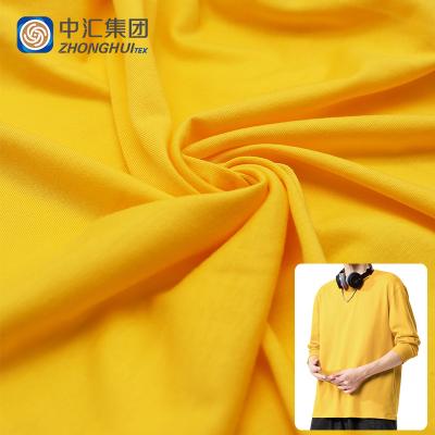 China Stain Resistant Cotton Poly Jersey Plain Fabric Knitted Plain Fabric Suppliers for sale