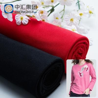 China Shrink-Resistant 26S Cotton Jersey Soft 100% Organic Plain Cotton Garment Fabric for sale