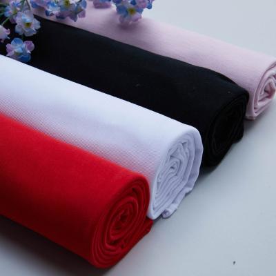 China China Factory Price 32 Yarn 100%Cotton Double Jersey Shrink-Resistant Fabric For T-shirt And Garment for sale