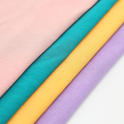 China Wholesale 100% Plain Colorful Breathable Cotton Jersey Fabric Shrink-Resistant for sale