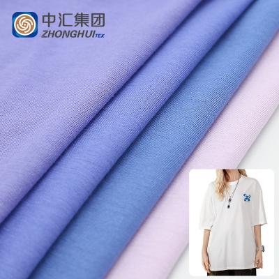 China High Quality Shrink-Resistant Plain Dyed Double Yarn 20S Cotton Fabric 100% Cotton For Garment Dress for sale