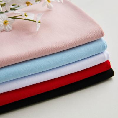 China Brushed Sueded Customized Color 95% Cotton 5% Spandex Plain Jersey Knit Fabrics for sale