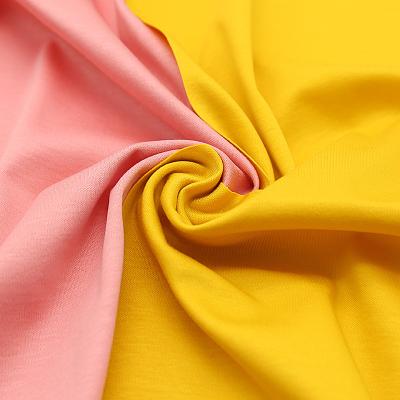 China High Density 60S 190Gsm 100% Cotton Plain Jersey Mercerized Cotton Knitted Fabric for sale