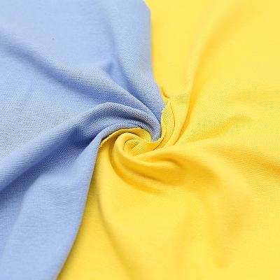 China Sueded Cotton Spandex Brushed Rib 1X1 Knitted Plain Jersey Stocking Fabric For T Shirt for sale