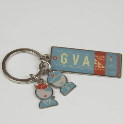 China Europe 12 year factory OEM ODM custom metal alloy keychains soft enamel key chain metal for sale