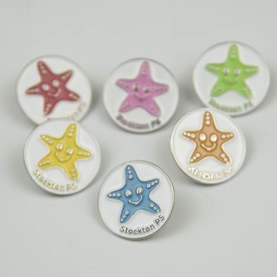 China Europe Custom 12 Year Factory OEM OEM Logo Pin Starfish Reverse Bicycle Dragon Design for sale