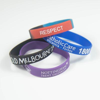 China Silicone Wristbands 12 Year Factory OEM ODM Silicone Wristbands Custom Logo for sale