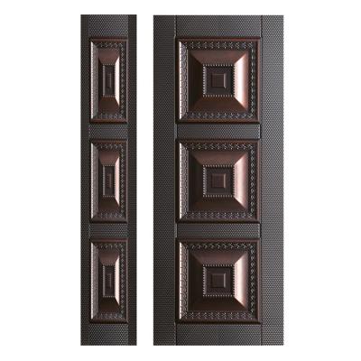 China Waterproof Exterior Galvanized Modern Modern Unfinished Steel Door Main Design Hospital Swing Door Iron Door Skin Graphic Design for sale