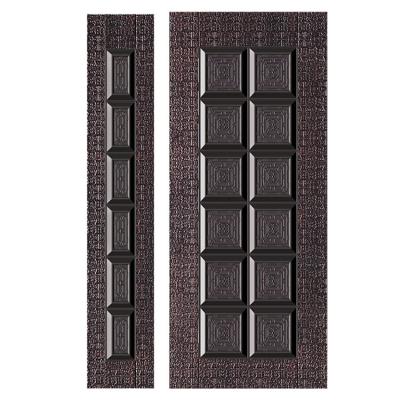 China Waterproof Embossed Metal Stamped Door Steel Sheet Exterior Metal Door Skin for sale