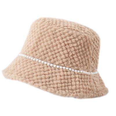 China Fashion\Comfortable\Goods 2021 Winter Women Fashion Simple Empty Bucket Hat Custom Design Logo Wool Bucket Hat In Stock for sale